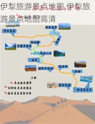 伊犁旅游景点地图,伊犁旅游景点地图高清