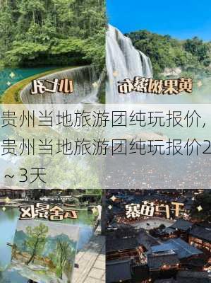 贵州当地旅游团纯玩报价,贵州当地旅游团纯玩报价2～3天