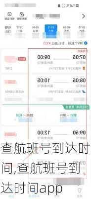 查航班号到达时间,查航班号到达时间app