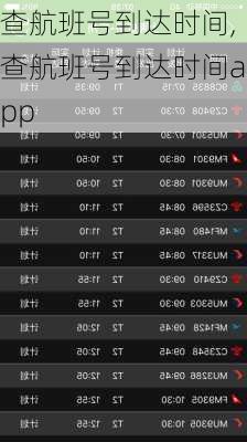 查航班号到达时间,查航班号到达时间app