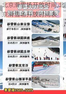 北京滑雪场开放时间,北京滑雪场开放时间表