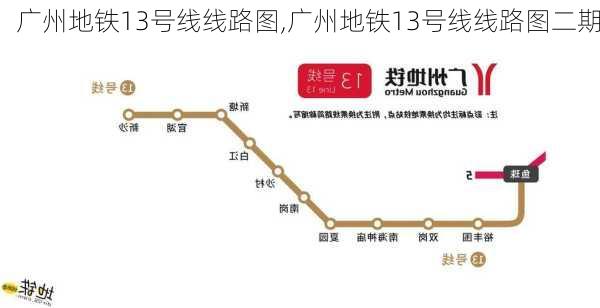 广州地铁13号线线路图,广州地铁13号线线路图二期