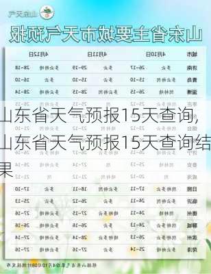 山东省天气预报15天查询,山东省天气预报15天查询结果