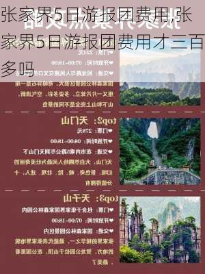 张家界5日游报团费用,张家界5日游报团费用才三百多吗