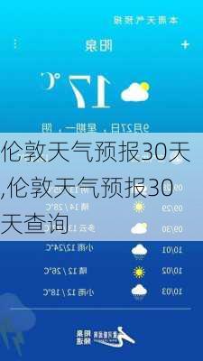 伦敦天气预报30天,伦敦天气预报30天查询