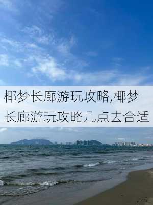 椰梦长廊游玩攻略,椰梦长廊游玩攻略几点去合适