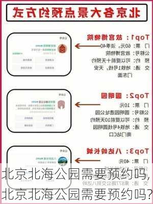 北京北海公园需要预约吗,北京北海公园需要预约吗?