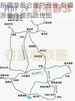 新疆游最合理的路线,新疆游最合理的路线图