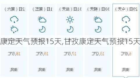 康定天气预报15天,甘孜康定天气预报15天