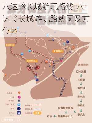 八达岭长城游玩路线,八达岭长城游玩路线图及方位图