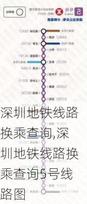 深圳地铁线路换乘查询,深圳地铁线路换乘查询5号线路图