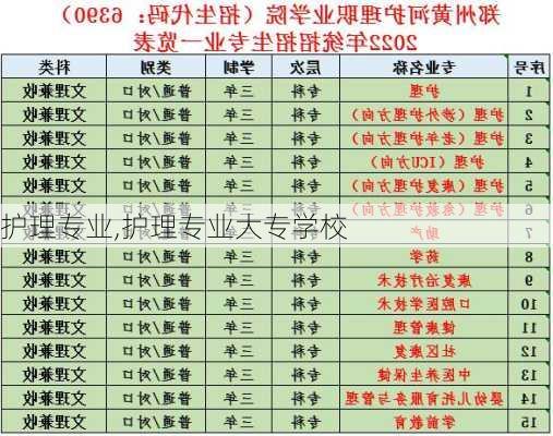 护理专业,护理专业大专学校