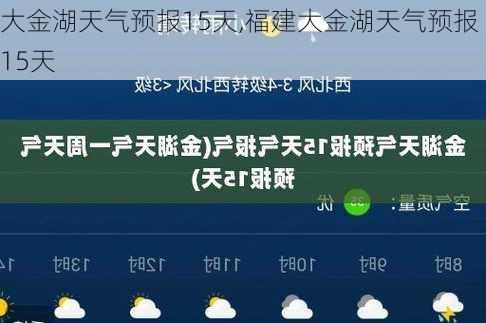 大金湖天气预报15天,福建大金湖天气预报15天