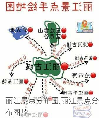 丽江景点分布图,丽江景点分布图片