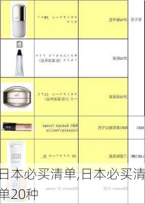 日本必买清单,日本必买清单20种