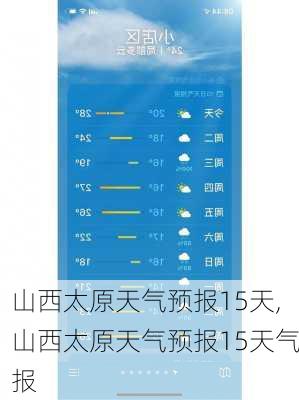 山西太原天气预报15天,山西太原天气预报15天气报