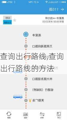 查询出行路线,查询出行路线的方法