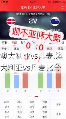 澳大利亚vs丹麦,澳大利亚vs丹麦比分