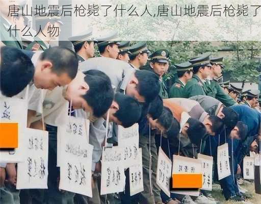 唐山地震后枪毙了什么人,唐山地震后枪毙了什么人物