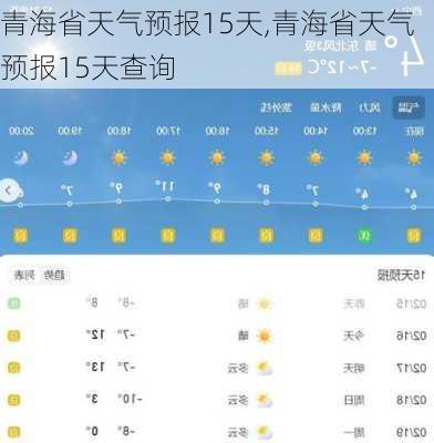 青海省天气预报15天,青海省天气预报15天查询