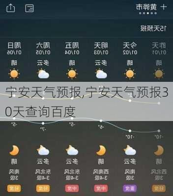 宁安天气预报,宁安天气预报30天查询百度