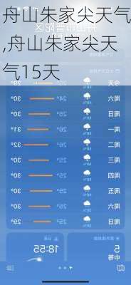 舟山朱家尖天气,舟山朱家尖天气15天