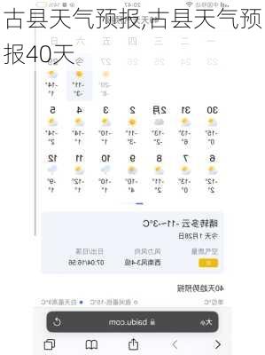 古县天气预报,古县天气预报40天