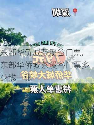 东部华侨城茶溪谷门票,东部华侨城茶溪谷门票多少钱一张