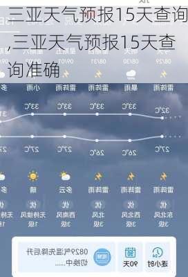 三亚天气预报15天查询,三亚天气预报15天查询准确