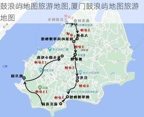 鼓浪屿地图旅游地图,厦门鼓浪屿地图旅游地图