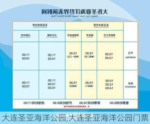 大连圣亚海洋公园,大连圣亚海洋公园门票