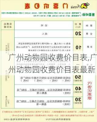 广州动物园收费价目表,广州动物园收费价目表最新