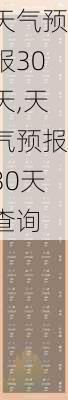 天气预报30天,天气预报30天查询