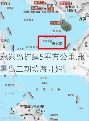 永兴岛扩建5平方公里,永暑岛二期填海开始