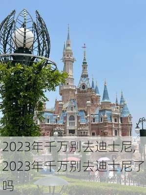 2023年千万别去迪士尼,2023年千万别去迪士尼了吗