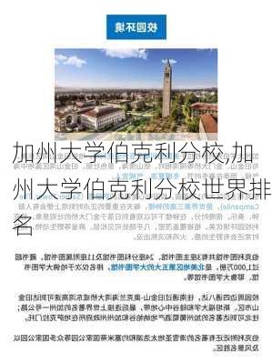 加州大学伯克利分校,加州大学伯克利分校世界排名