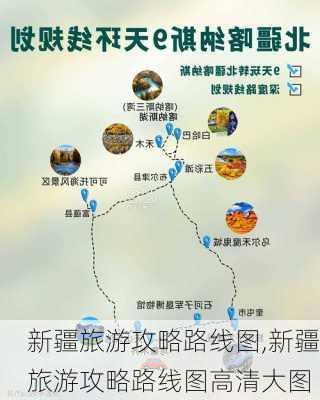 新疆旅游攻略路线图,新疆旅游攻略路线图高清大图