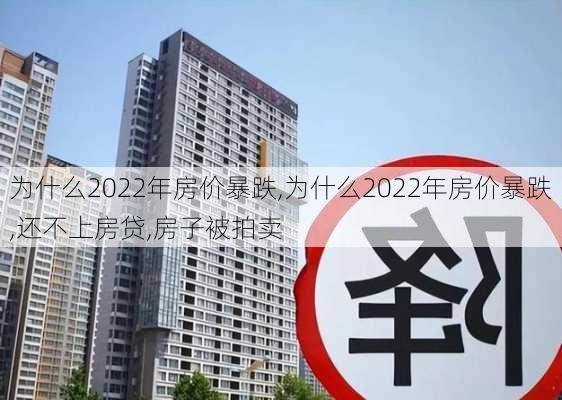 为什么2022年房价暴跌,为什么2022年房价暴跌,还不上房贷,房子被拍卖