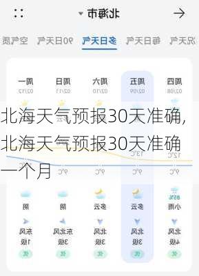 北海天气预报30天准确,北海天气预报30天准确 一个月