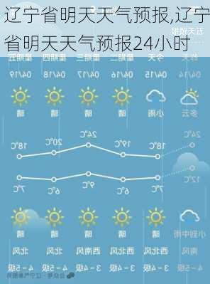 辽宁省明天天气预报,辽宁省明天天气预报24小时