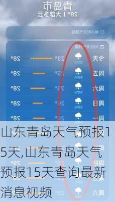 山东青岛天气预报15天,山东青岛天气预报15天查询最新消息视频