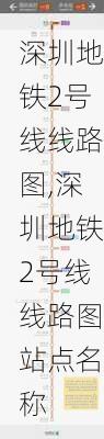 深圳地铁2号线线路图,深圳地铁2号线线路图站点名称